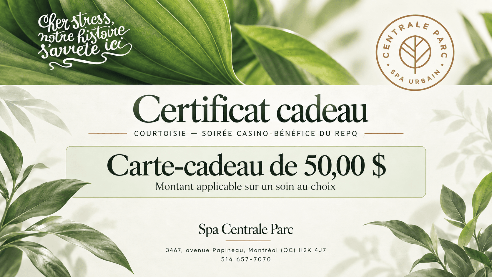 Certificat cadeau